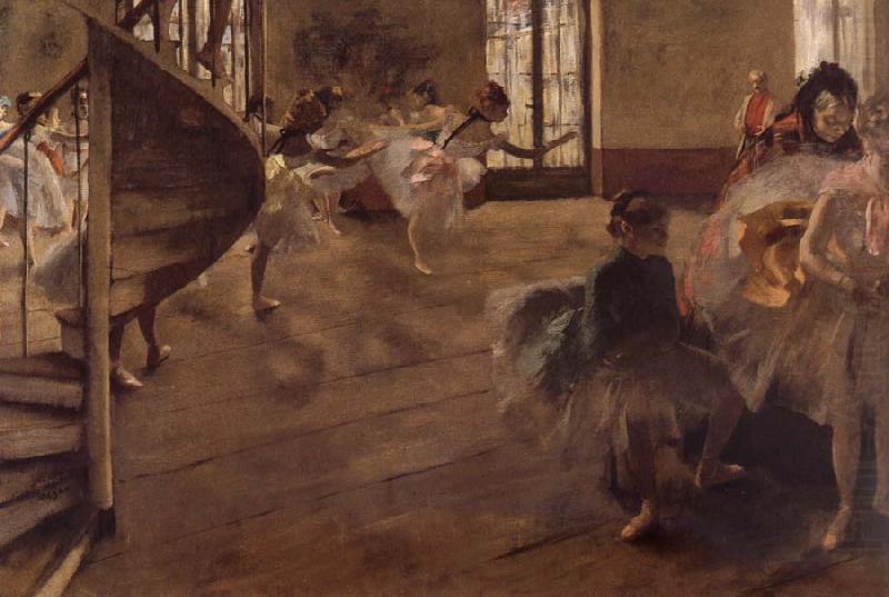Edgar Degas Balletrepetitie china oil painting image